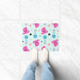 Paillasson Animaux de mer, Vie de mer, poulpe, méduses, Coeur