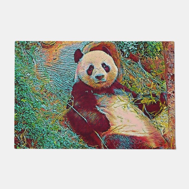 Paillasson Animaux populaires - Panda 1 (Devant)
