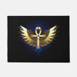 Paillasson Ankh or avec ailes