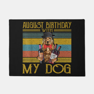 Paillasson Août Anniversaire Avec Mon Irlandais Setter Dog 20