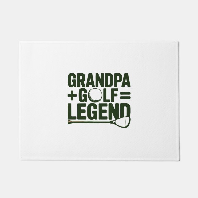 Paillasson Appelle-Moi Grand-Père, Regarde-Moi Golf (Devant)