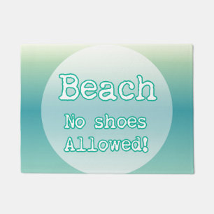 Paillasson Aqua Blue Beach Lovers Citer la typographie