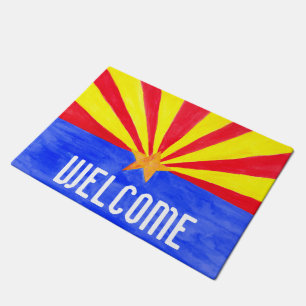 Paillasson Aquarelle de l'Arizona State Flag