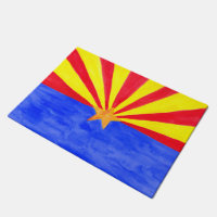 Aquarelle du drapeau de l'État de l'Arizona