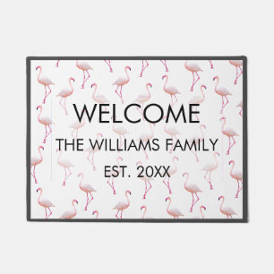 Paillasson Aquarelle Motif Flamingo été