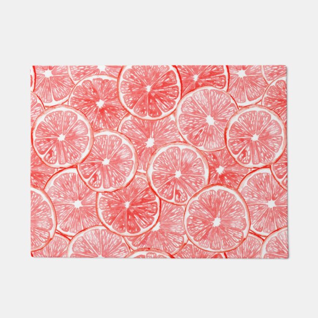 Paillasson Aquarelle pamplemousse motif (Devant)