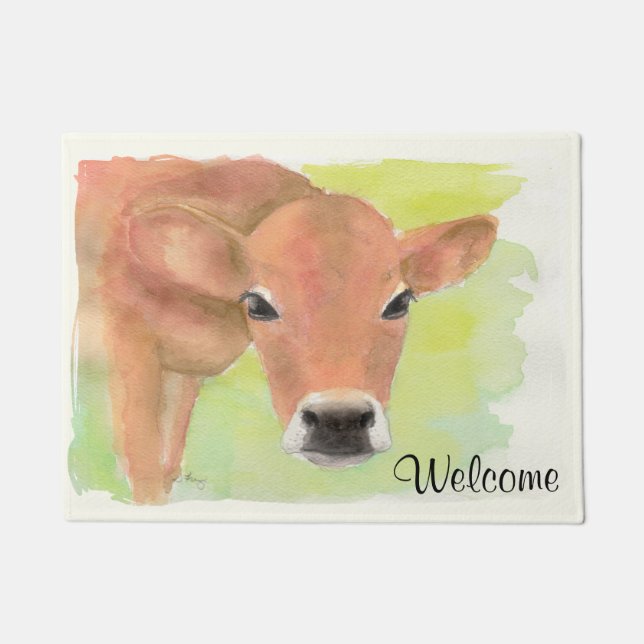 Paillasson Aquarelle Porte de vache (Devant)