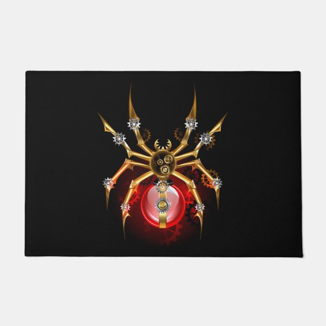 Paillasson Araignée en vapeur noire (Devant)