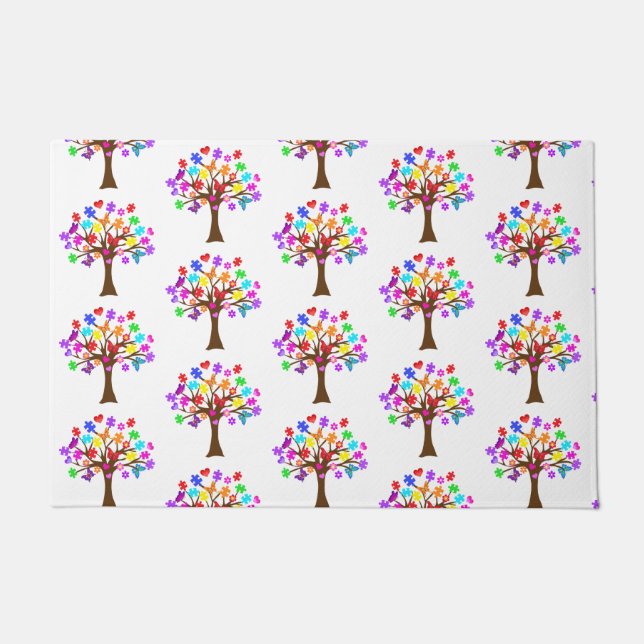 Paillasson Arborescence des sensibilisations sur l'autisme (Devant)