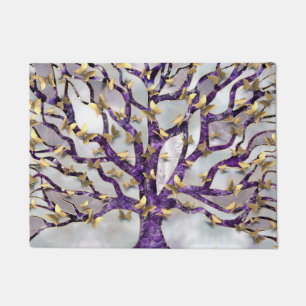 Paillasson Arbre de vie - Améthyste et papillons