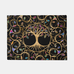 Paillasson Arbre de vie - Yggdrasil - feuille coloré