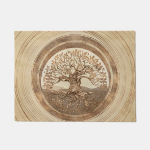 Paillasson Arbre de vie - Yggdrasil Pastel Gold
