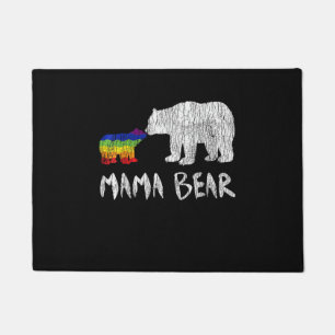 Paillasson Arc en ciel Mama Ours toujours pour l'amour Fierté