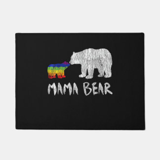 Paillasson Arc en ciel Mama Ours toujours pour l'amour Fierté