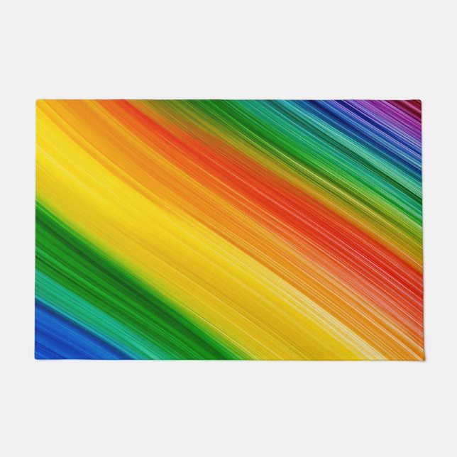 Paillasson Arc-en-ciel vibrant de couleurs (Devant)