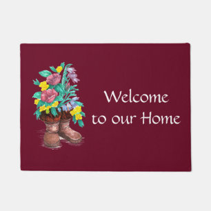 Paillasson Arctic Mukluk Fleur sauvage Boot Brown Accueil