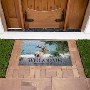 Paillasson Arizona Bull Elk Full Velvet Antlers Personnalisé