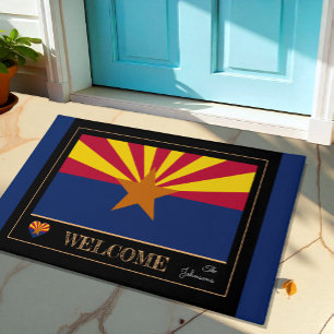 Paillasson Arizona et Arizona Drapeau mat / sports États-Unis