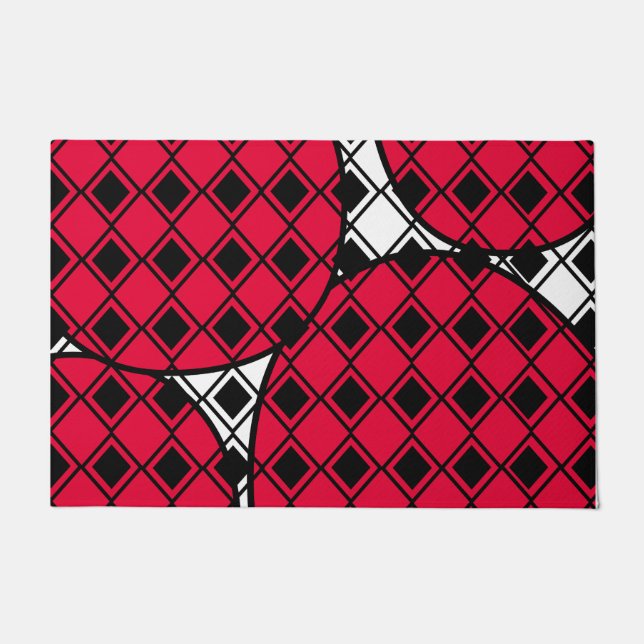 Paillasson Arlequin en Blob Rose (Devant)