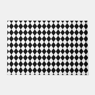 Paillasson Arlequin noir et blanc