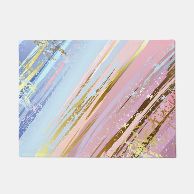 Paillasson Arrière - plan rose texturé (Devant)