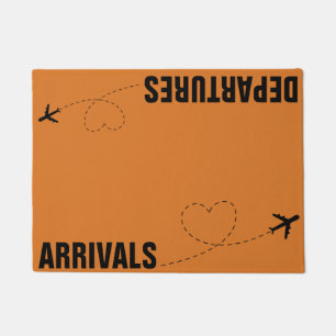 Paillasson Arrivées & Départs, Avion Mat,