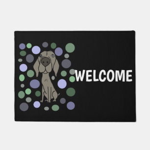 Paillasson Art abstrait frais de motif de Weimaraner et de