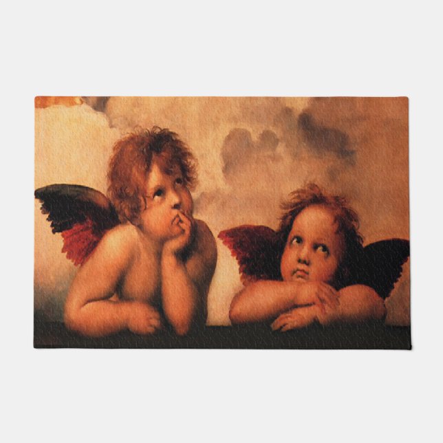 Paillasson Art angélique d'ange de Raphael (Devant)