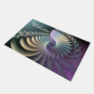 Paillasson Art de fractale - SPIRALE d'ÉNERGIE DOUCE + vos