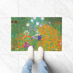 Paillasson Art floral de cottage vintage de Gustav Klimt