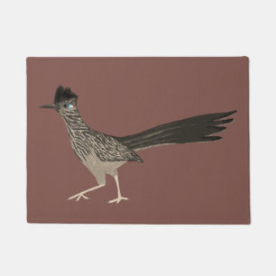 Paillasson Art mignon de Roadrunner sur la rouille