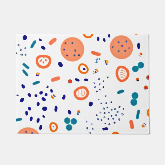 Paillasson Art Motif de style orange (Devant)