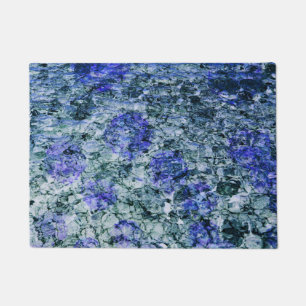 Paillasson Art numérique d'aquarelle bleue arrière - plan abs