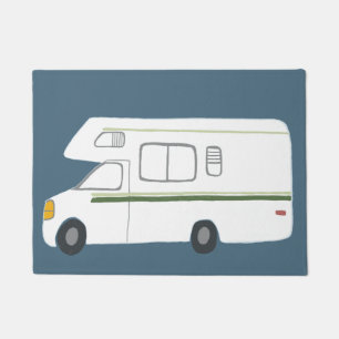 Paillasson Art vintage de Motorhome de campeur mignon