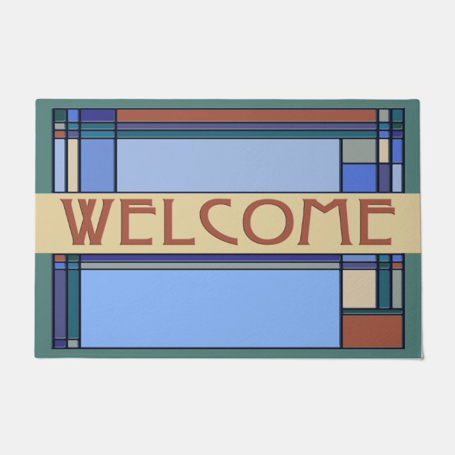 Paillasson Arts merveilleux et motifs géométriques de métiers (Devant)