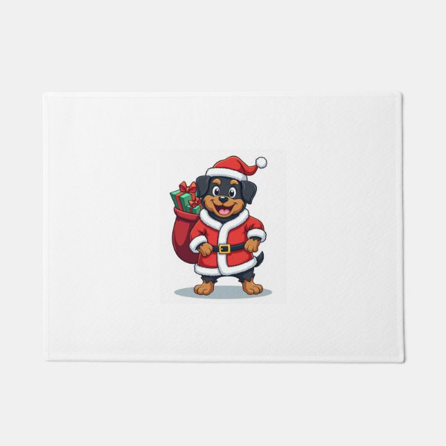 Paillasson Assistant du Père Noël Rottweiler (Devant)