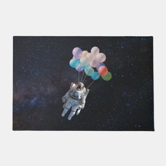 Paillasson Astronaute Stars & Space Colorful Balloons (Devant)