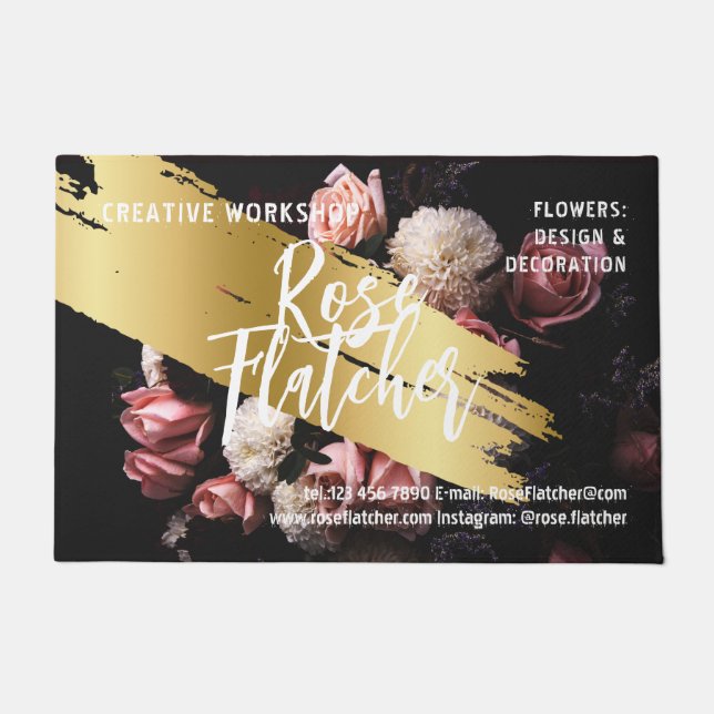 Paillasson Atelier de fleurs Black Gold (Devant)