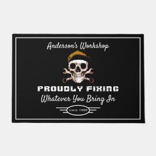 Paillasson Atelier N'Importe Quel Nom Fièrement Fixer Drôle D