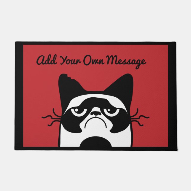 PAILLASSON ATTENTION AU CHAT DOORMAT (Devant)