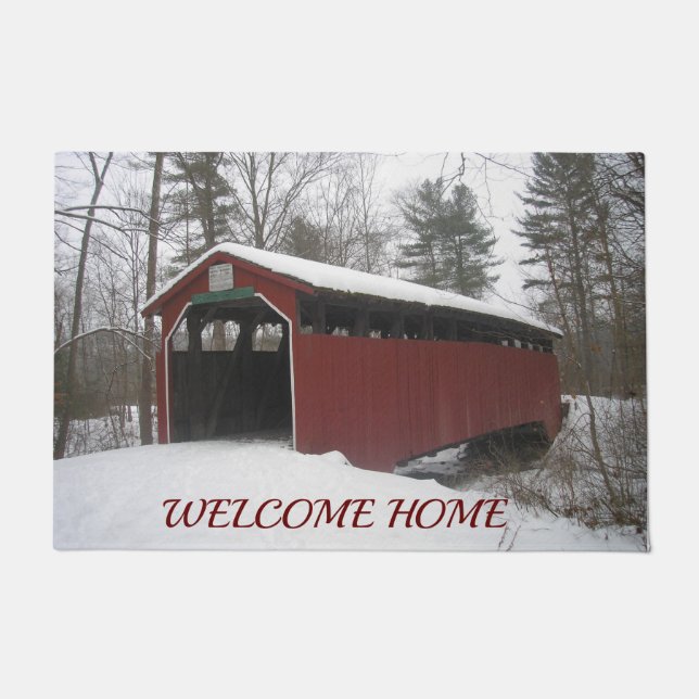 Paillasson "Au-dessus de la rivière et à travers les bois" (Devant)