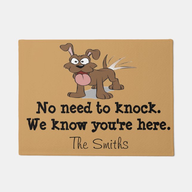 Paillasson Aucun besoin de frapper (Devant)