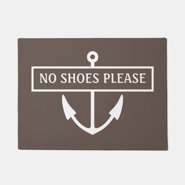Paillasson Aucune Chaussure S'Il Vous Plaque Mat (Devant)
