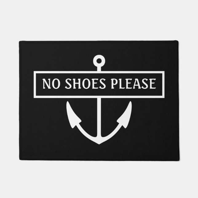 Paillasson Aucune Chaussure S'Il Vous Plaque Mat (Devant)