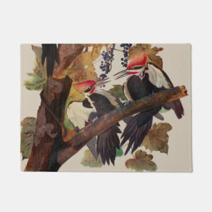 Paillasson Audubon Peinture d'Oiseaux Pic Pilé