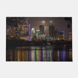 Paillasson Austin, Texas Skyline Pleine lune