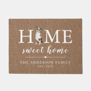 Paillasson Australian Shepherd Home Sweet Home Doormat