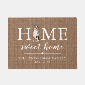 Paillasson Australian Shepherd Home Sweet Home Doormat