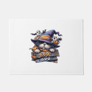 Paillasson Autocollant de chat Halloween mignon Chapeau de so