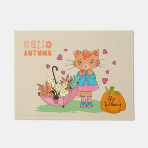 Paillasson Automne Automne Kitty Doormat